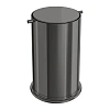 Ведро для мусора Boheme 10916-SGM с вращающейся крышкой Shine Gun Metal