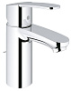 Картинка анонса товара «смеситель для раковины grohe eurostyle cosmopolitan с цепочкой и ограничением расхода воды, хром (33 3355720e»