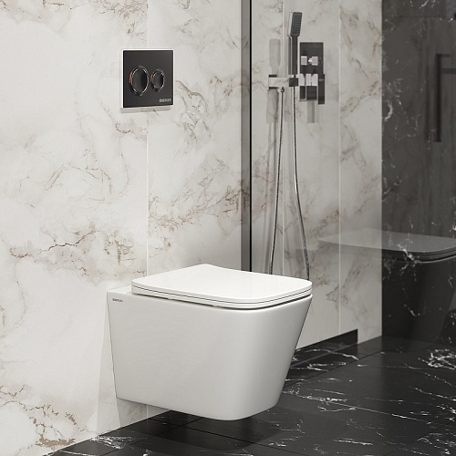 Унитаз подвесной BERGES FLOE S Rimlessсиденье дюропласт Floe S Slim SO, микролифт, быстросъём 082134 Унитаз подвесной BERGES FLOE S Rimlessсиденье дюропласт Floe S Slim SO, микролифт, быстросъём 082134