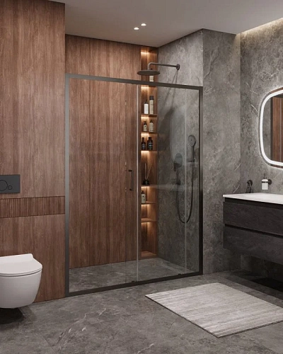 Душевая дверь CEZARES MOLVENO-BF-1-150-C-GM-IV цвет профиля оружейная сталь стекло прозрачное Душевая дверь CEZARES MOLVENO-BF-1-150-C-GM-IV цвет профиля оружейная сталь стекло прозрачное