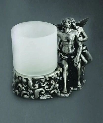 Стакан Art&Max Romantic (AM-B-0081D-T) серебро (настольный) Стакан Art&Max Romantic (AM-B-0081D-T) серебро (настольный)