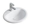Раковина Orange B06-520w встраиваемая, белый Раковина Orange B06-520w встраиваемая, белый