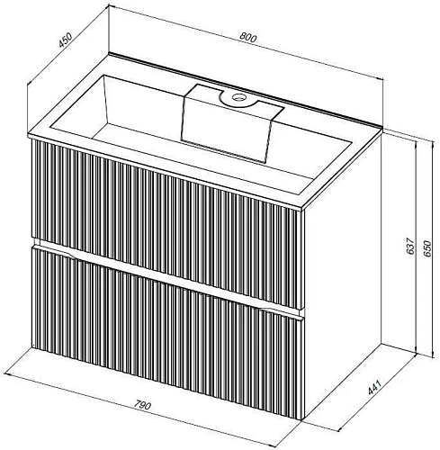 Тумба под раковину Aquanet Джейн 80 маренго 00313302 напольная/подвесная Тумба под раковину Aquanet Джейн 80 маренго 00313302 напольная/подвесная