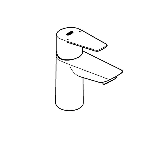 Смеситель для раковины GROHE BauEdge с ограничителем температуры, гладкий корпус, размер S, хром (23 23330001 Смеситель для раковины GROHE BauEdge с ограничителем температуры, гладкий корпус, размер S, хром (23 23330001