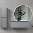 Детальная картинка товара «тумба с раковиной black&amp;white u915.1200r blum металлический ящик, керамогранит / раковина (1200x545x 9151200r»