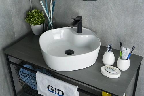 Раковина Gid N9442 51153 накладная белая 44x44x14 Раковина Gid N9442 51153 накладная белая 44x44x14