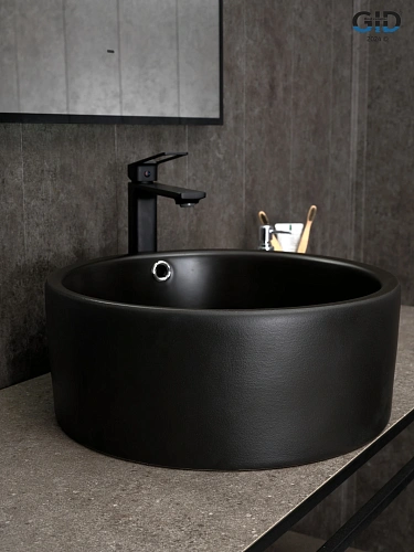 Раковина Gid N9130bg 53382 накладная черная графит 41.5x41.5x16.5 Раковина Gid N9130bg 53382 накладная черная графит 41.5x41.5x16.5