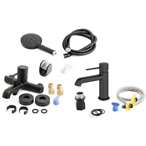 Комплект смесителей Orange Karl M05-311b черный Комплект смесителей Orange Karl M05-311b черный