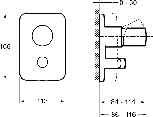Смеситель для ванны Jacob Delafon Toobi E98719-CP Смеситель для ванны Jacob Delafon Toobi E98719-CP