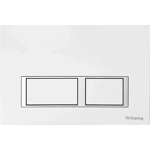 Клавиша смыва TECE TECEspring 9940203 с прямоугольными кнопками, белый глянцевый Клавиша смыва TECE TECEspring 9940203 с прямоугольными кнопками, белый глянцевый