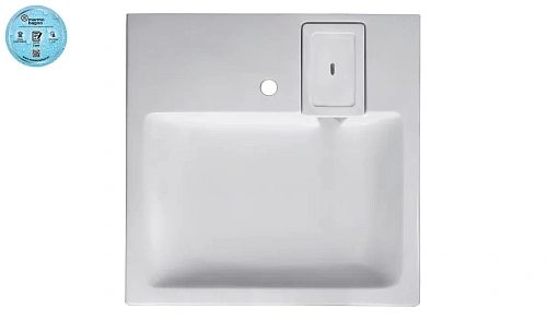 Раковина Marmo Bagno Дельта 60х60 MB-DL60-60 над стиральной машиной Раковина Marmo Bagno Дельта 60х60 MB-DL60-60 над стиральной машиной