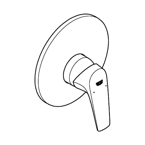 Смеситель для душа GROHE BauFlow (внешняя и встраиваемая части), хром (29112000) Смеситель для душа GROHE BauFlow (внешняя и встраиваемая части), хром (29112000)