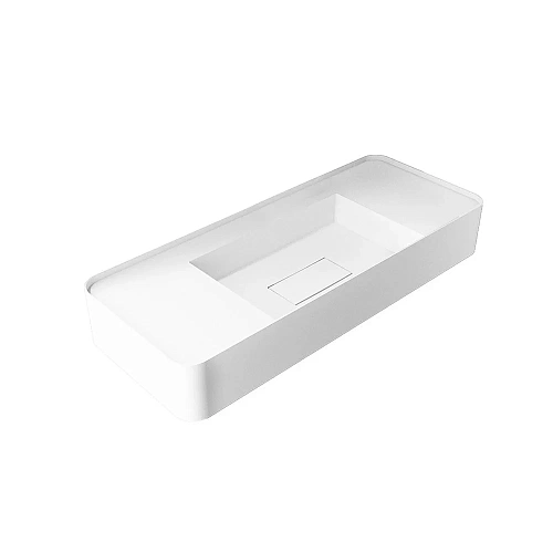 Раковина Vincea VWB-6S312MW, 1200x400x150 из искусственного камня, подвесная, цвет белый матовый Раковина Vincea VWB-6S312MW, 1200x400x150 из искусственного камня, подвесная, цвет белый матовый