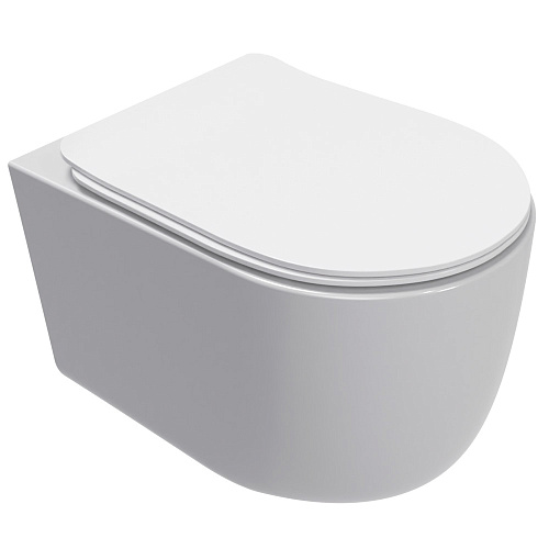 Унитаз подвесной AQUAme AQM2012 сиденье SoftClose, технология смыва QUIET, 495х360х370 Унитаз подвесной AQUAme AQM2012 сиденье SoftClose, технология смыва QUIET, 495х360х370