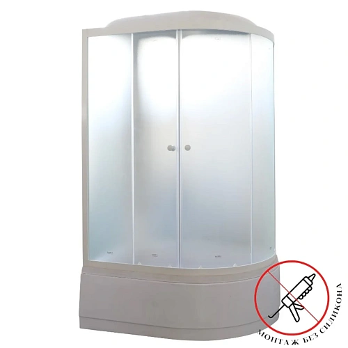 Душевая кабина Parly EF1221L 1200x800 профиль белый, стекло матовое Душевая кабина Parly EF1221L 1200x800 профиль белый, стекло матовое