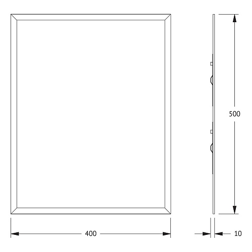 Зеркало Evoform Comfort BY 0905 40 х 50 см с фацетом 15 мм Зеркало Evoform Comfort BY 0905 40 х 50 см с фацетом 15 мм