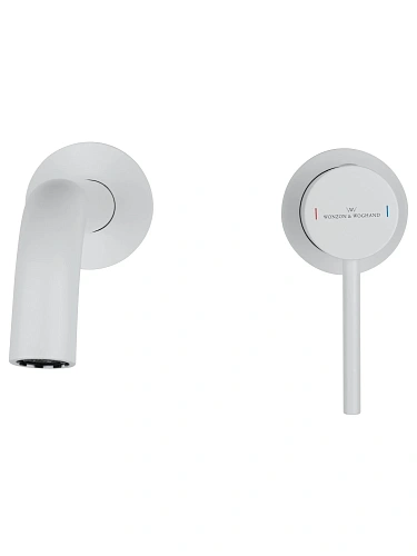 Смеситель для раковины Wonzon & Woghand STICK встраиваемый, белый матовый (WW-88869017-MW) Смеситель для раковины Wonzon & Woghand STICK встраиваемый, белый матовый (WW-88869017-MW)