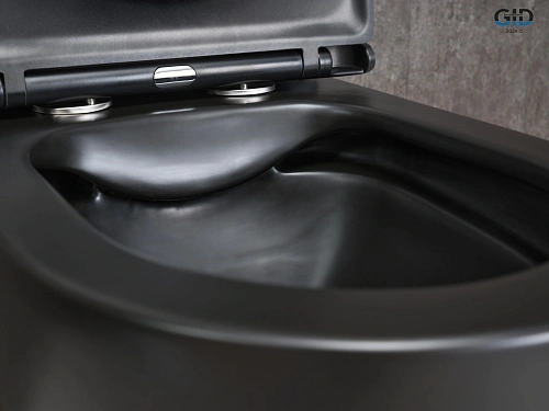 Унитаз напольный Gid Tn2188Bm 62250Y черный матовый 62.5x38.5x84 с крышкой микролифт Унитаз напольный Gid Tn2188Bm 62250Y черный матовый 62.5x38.5x84 с крышкой микролифт