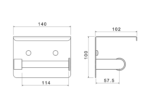 Держатель туалетной бумаги Aquatek ЕВРОПА AQ4939CR хром Держатель туалетной бумаги Aquatek ЕВРОПА AQ4939CR хром