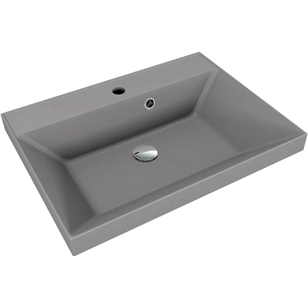 Раковина Style Line ASTI 600x450 СС-00002469 мебельная кварц, серый шелк Раковина Style Line ASTI 600x450 СС-00002469 мебельная кварц, серый шелк