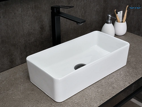 Раковина Gid N1104 51224 накладная белая 46x23x12 Раковина Gid N1104 51224 накладная белая 46x23x12