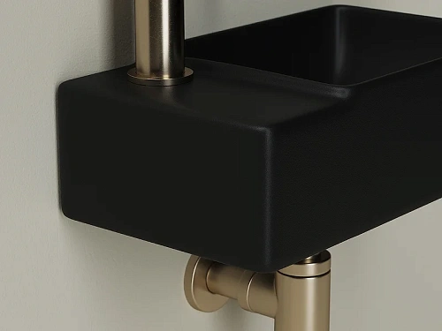 Раковина Ceramica Nova ELEMENT CN5046MB черный матовый подвесная Раковина Ceramica Nova ELEMENT CN5046MB черный матовый подвесная