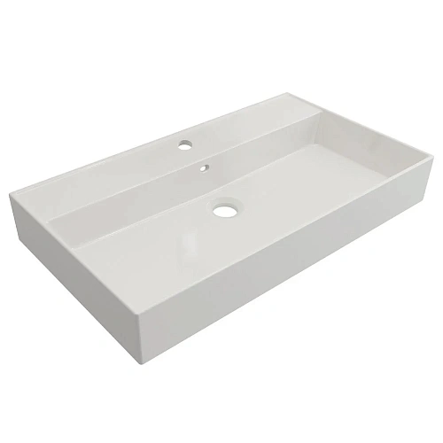 Раковина CEZARES CZR-MIL-80-LVB белый 800x465 керамика Раковина CEZARES CZR-MIL-80-LVB белый 800x465 керамика