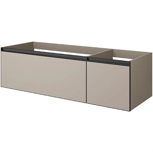 Тумба под раковину Armadi Art QUATRO 2 140см (100+40) DAPHNE профиль ANTHRACITE 790-M2-140-D-A Тумба под раковину Armadi Art QUATRO 2 140см (100+40) DAPHNE профиль ANTHRACITE 790-M2-140-D-A