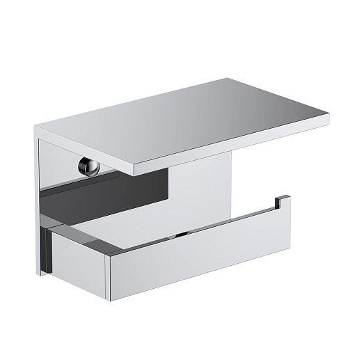 Держатель туалетной бумаги Timo Petruma 15243/00 с полкой для телефона хром Держатель туалетной бумаги Timo Petruma 15243/00 с полкой для телефона хром