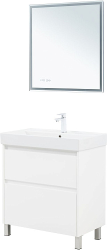 Тумба под раковину Aquanet Nova Lite 2.0 75 00346337 напольная, белый глянец Тумба под раковину Aquanet Nova Lite 2.0 75 00346337 напольная, белый глянец