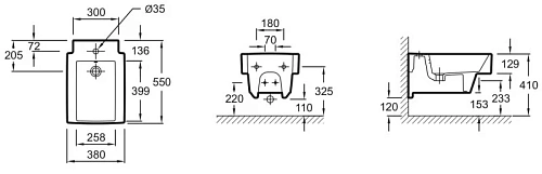 Биде подвесное Jacob Delafon Terrace EMA0002-00 Биде подвесное Jacob Delafon Terrace EMA0002-00