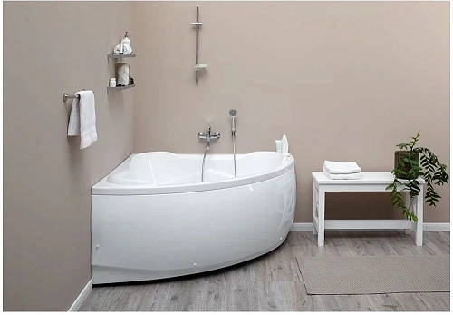 Акриловая ванна Aquanet Flores 150x150 (каркас + смеситель Grohe BauEdge 2511700A) 00203933 + 00199803 + 00240613 Акриловая ванна Aquanet Flores 150x150 (каркас + смеситель Grohe BauEdge 2511700A) 00203933 + 00199803 + 00240613