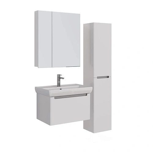 Тумба под раковину Lemark BUNO MINI 70 см подвесная, серый/белый LM05BM70T Тумба под раковину Lemark BUNO MINI 70 см подвесная, серый/белый LM05BM70T