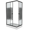 Картинка анонса товара «душевой уголок niagara ng-012-14q black (1200х800х1950) стекло мозайка 0121452qb»