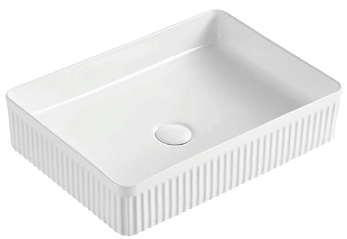 Раковина Sintesi SIN-LVB-APP-418 накладная белая 500x360x120, без отверстия под смеситель Раковина Sintesi SIN-LVB-APP-418 накладная белая 500x360x120, без отверстия под смеситель