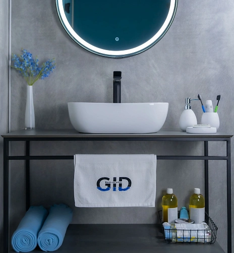 Раковина Gid D1333 51183 накладная белая 46x32.5x13.5 Раковина Gid D1333 51183 накладная белая 46x32.5x13.5