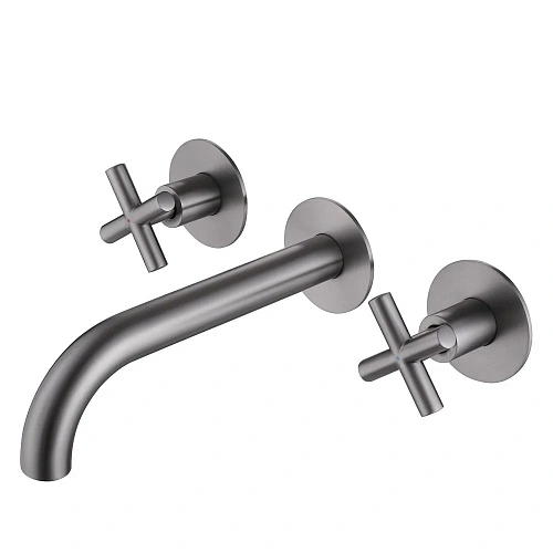 Смеситель для раковины ABBER Wasser Kreis AF81121NG скрытого монтажа, никель Смеситель для раковины ABBER Wasser Kreis AF81121NG скрытого монтажа, никель