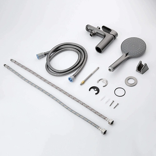 Смеситель на борт ванны Aquatek АЛЬФА AQ1944BGM оружейная сталь Смеситель на борт ванны Aquatek АЛЬФА AQ1944BGM оружейная сталь