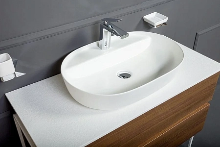 Раковина Boheme керамика овальная под смеситель Белая VALLESSI 870 Раковина Boheme керамика овальная под смеситель Белая VALLESSI 870