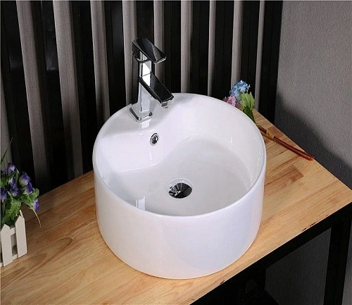 Раковина CeramaLux 7026B накладная, белый Раковина CeramaLux 7026B накладная, белый