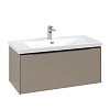 Тумба под раковину Villeroy &amp; Boch Subway 3.0 с подсветкой Taupe / Taupe C569L1VM