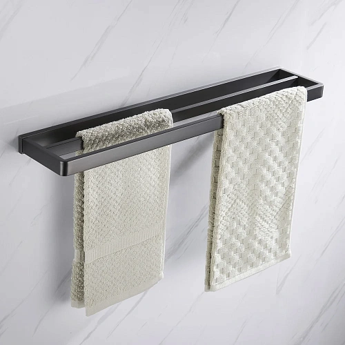 Полотенцедержатель двойной ABBER Westen AA1756NG никель Полотенцедержатель двойной ABBER Westen AA1756NG никель