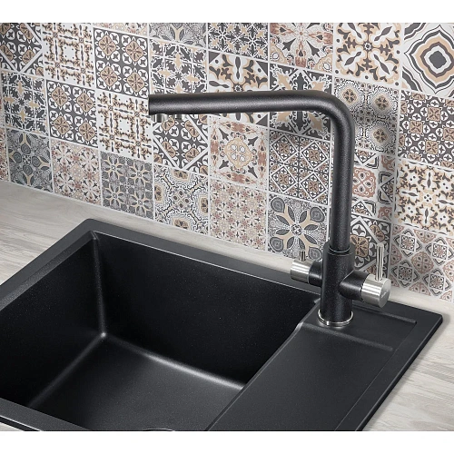 Смеситель для кухни Milacio Ultra ( MCU.553.MB ) чёрный матовый Смеситель для кухни Milacio Ultra ( MCU.553.MB ) чёрный матовый