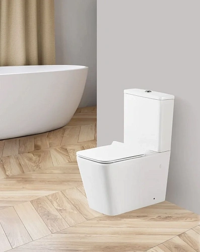 Унитаз напольный BelBagno ARDENTE-R BB02093CPR/BB2112SC безободковый с сиденьем Унитаз напольный BelBagno ARDENTE-R BB02093CPR/BB2112SC безободковый с сиденьем