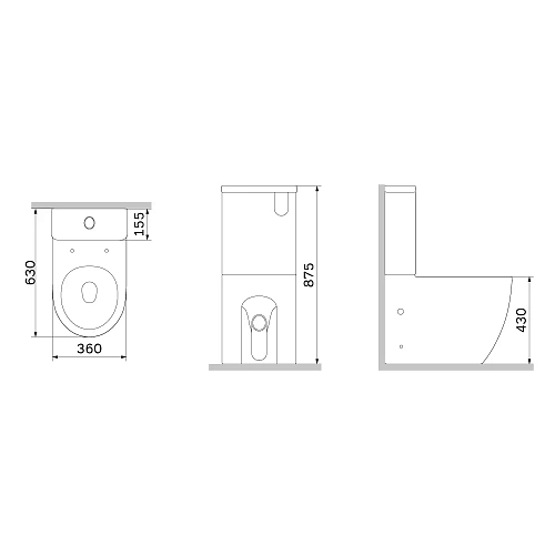 Унитаз напольный AM.PM Like C808600SC Aquaspin с сиденьем микролифт Унитаз напольный AM.PM Like C808600SC Aquaspin с сиденьем микролифт