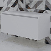 Тумба под раковину Armadi Art FLAT 100см WHITE глянец VALLESSI UNO-S 897-100-W