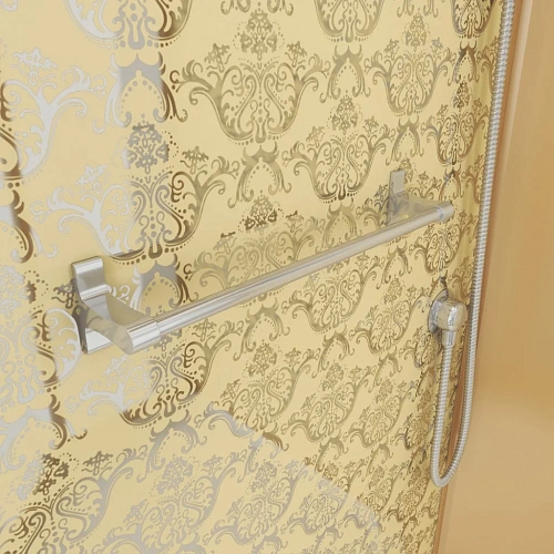 Душевая кабина Niagara Luxe NG-7717GBK (1000x1000х2100) низкий поддон стенки золото без крыши Душевая кабина Niagara Luxe NG-7717GBK (1000x1000х2100) низкий поддон стенки золото без крыши