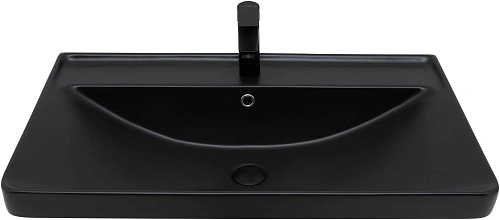 Раковина Aquanet Ирис 80 черная матовая 00329249 Раковина Aquanet Ирис 80 черная матовая 00329249