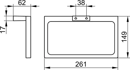 Полотенцедержатель Keuco Edition 11 11121050000 Полотенцедержатель Keuco Edition 11 11121050000
