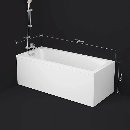 Акриловая ванна AM.PM Gem W90A-170-075W-A 170x75 Акриловая ванна AM.PM Gem W90A-170-075W-A 170x75